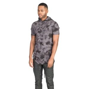 LVL XIII Men's Shirt Size S Small Green Camo Designer Hooded 100% Cotton